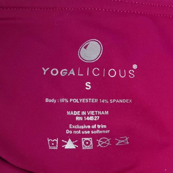 EUC ~ Yogalicious' Merlot Colored Ultra Soft Lightweight Leggings (Size:  Small) - Picture 4 of 5